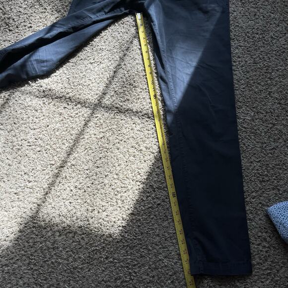 Hugo Boss Stretch Chino Pants Men's 36 Navy Blue Cotton Causal Business Outdoor - Picture 9 of 12